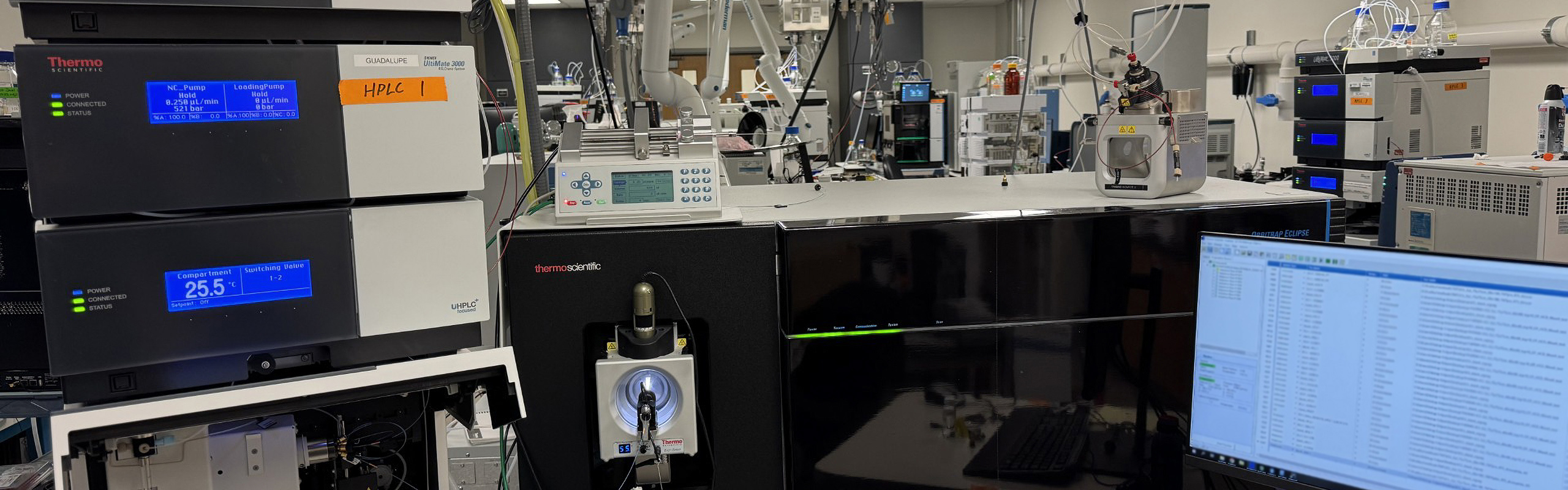 Lab tech equipment.