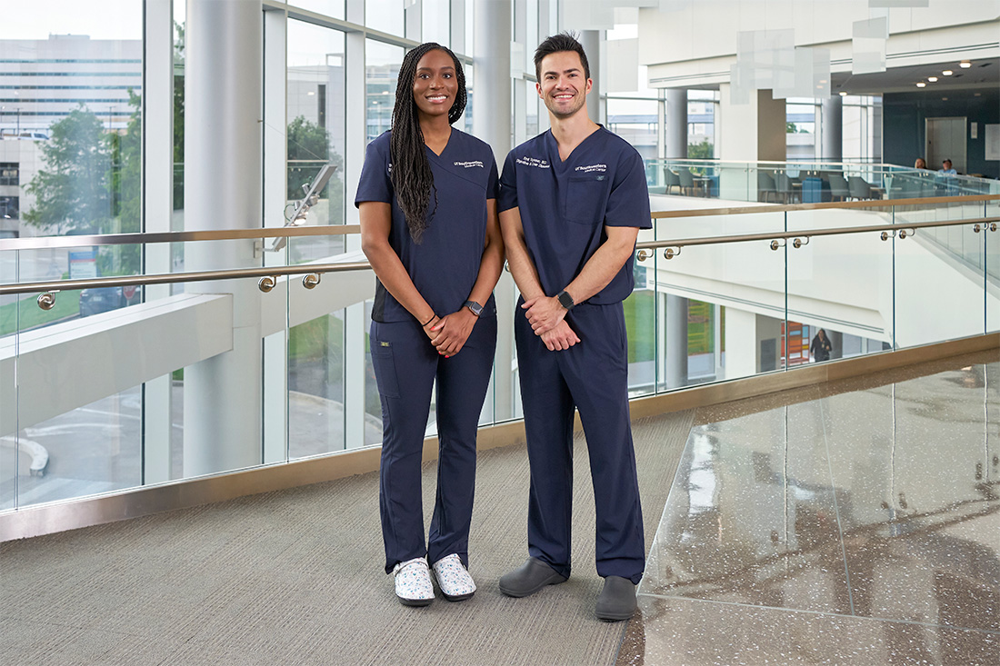 2 doctors in scrubs