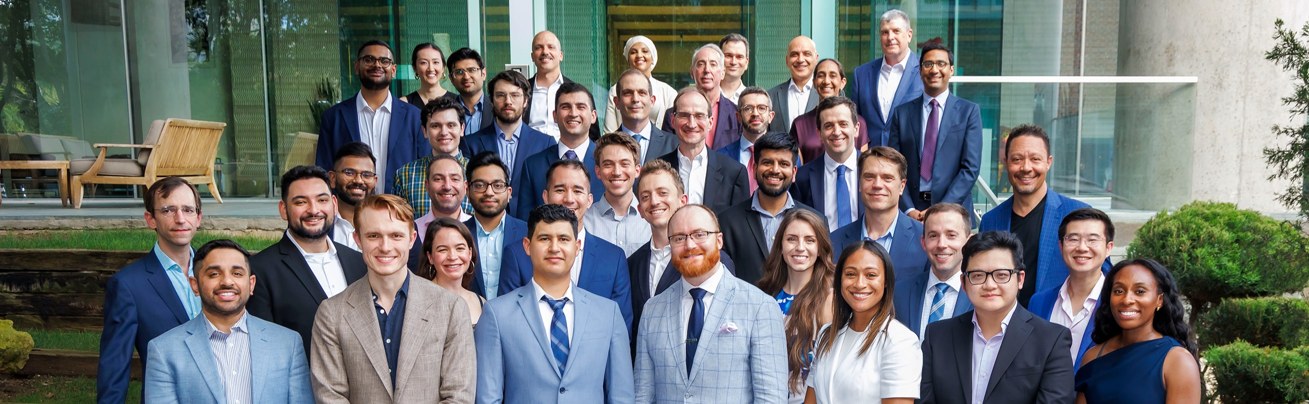 Formal group photo of Neurological Surgery department faculty and staff