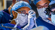 Toral Patel, M.D., Associate Professor of Neurological Surgery, Neurology, and Radiation Oncology, spoke about the personal and professional journey that shaped her path to medicine as a neurosurgeon for an episode of UTSW Unscripted. Above, she performed surgery with a team in the operating room at William P. Clements Jr. University Hospital.