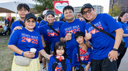 Even the youngest members of the UTSW family participate in the walk!