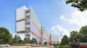 A rendering shows what Moody Children’s Hospital will look like upon completion.
