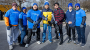 Volunteers are all smiles while lending a helping hand in support of our local community.