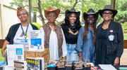 The African American Alliance Business Resource Group’s fun-filled booth featured trivia and opportunities to win prizes.