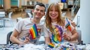 Vibrant keepsakes commemorate the occasion and reflect the spirit of Pride.
