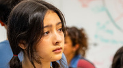 Harmony Science Academy student Maria Alvarado listens to a lecture before the start of an exercise.