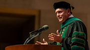 Dr. Zerwas delivers an inspiring keynote address filled with wisdom for the graduates’ next chapter.