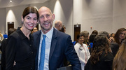 Dr. Thornton poses with his wife, Katina Thornton, M.D., whom he met in the library at UT Southwestern Medical School when they were both students. Dr. Katina Thornton graduated in 1990.