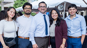 Mr.&nbsp;Lopez, center, attended the reception with, from left, Lucero Hernandez; son Hugo Lopez&nbsp;Jr.; wife Lizette; and son Hassiel Lopez.