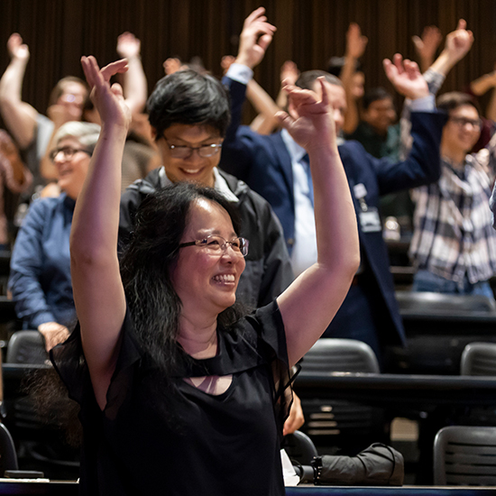audience at API celebration watch Asian Pacific dancers