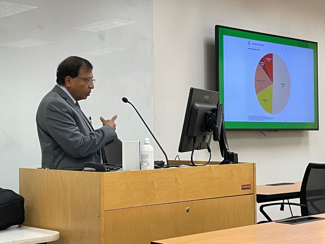 Dr. Bhaskar Padakandla in a classroom