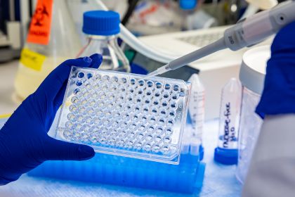 person working in a lab