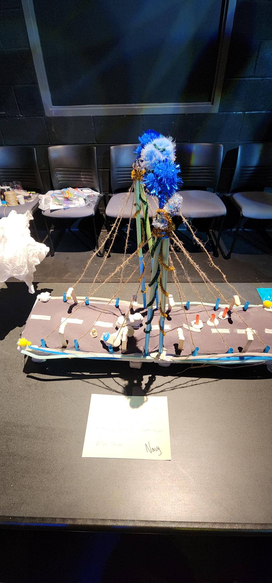 crafted replica of Margaret Hunt Hill bridge 