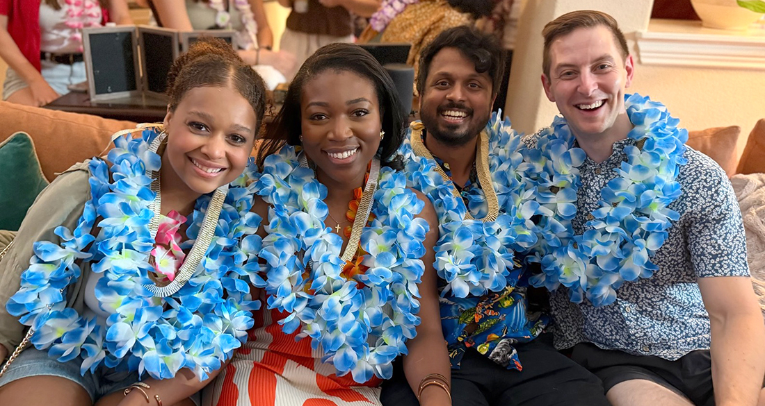 L to R - Brittany Hopkins, Precious Ndukwe, Dale Oomen, Tyler Wall