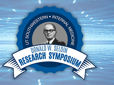 a circular image of Dr. Donald Seldin