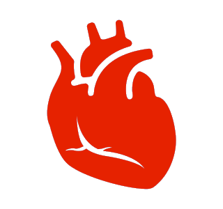Animation of EKG over a red heart