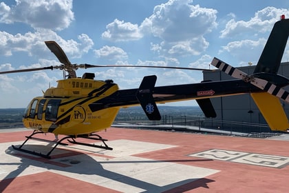 emergency transport helicopter