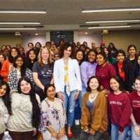 A group photo taken at a Women in Neurology meeting