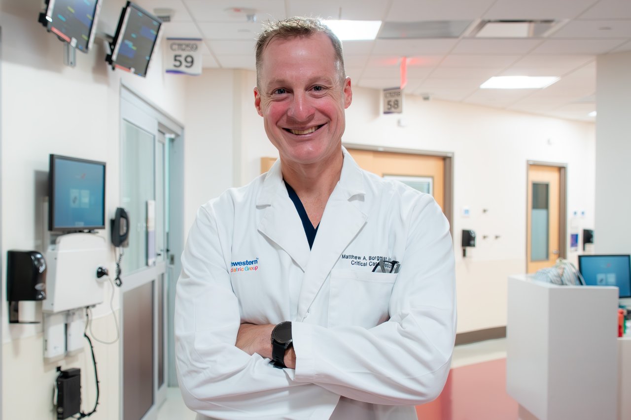 Dr. Borgman in his clinical space