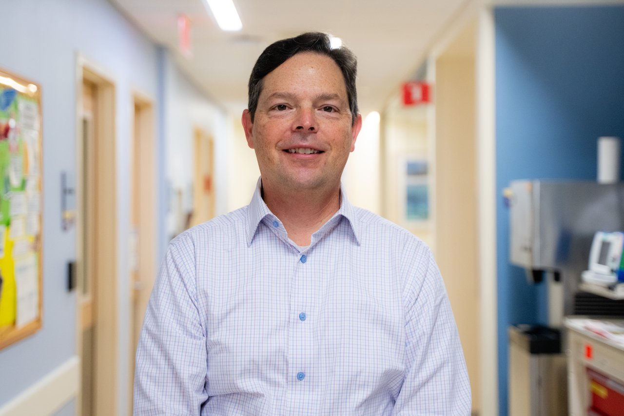 Dr. Wickiser in his clinical space