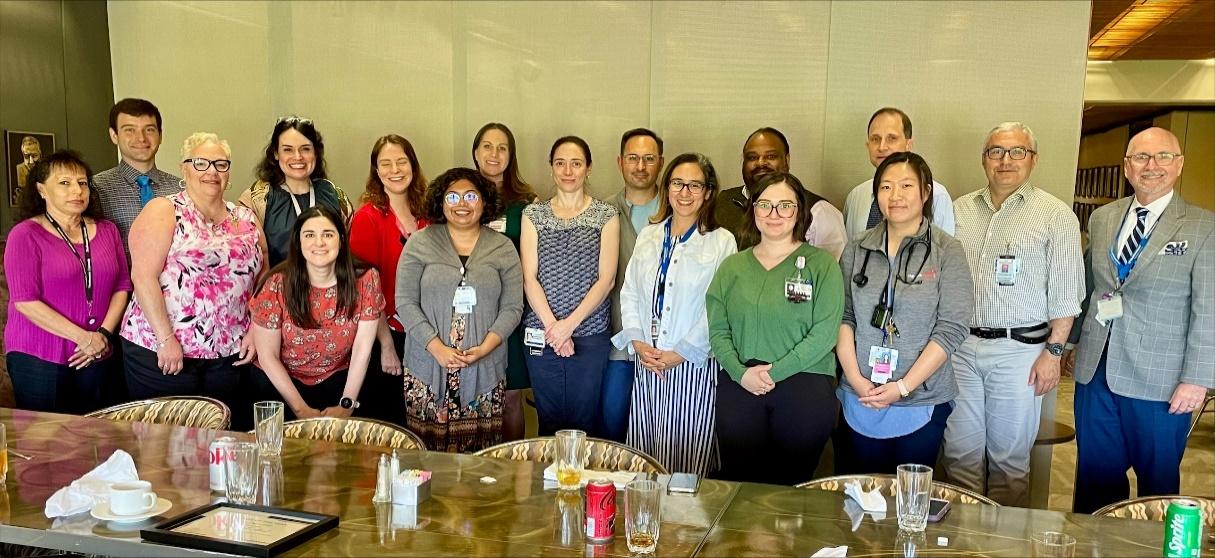 Pediatric Infectious Disease Fellowship group photo at a meeting