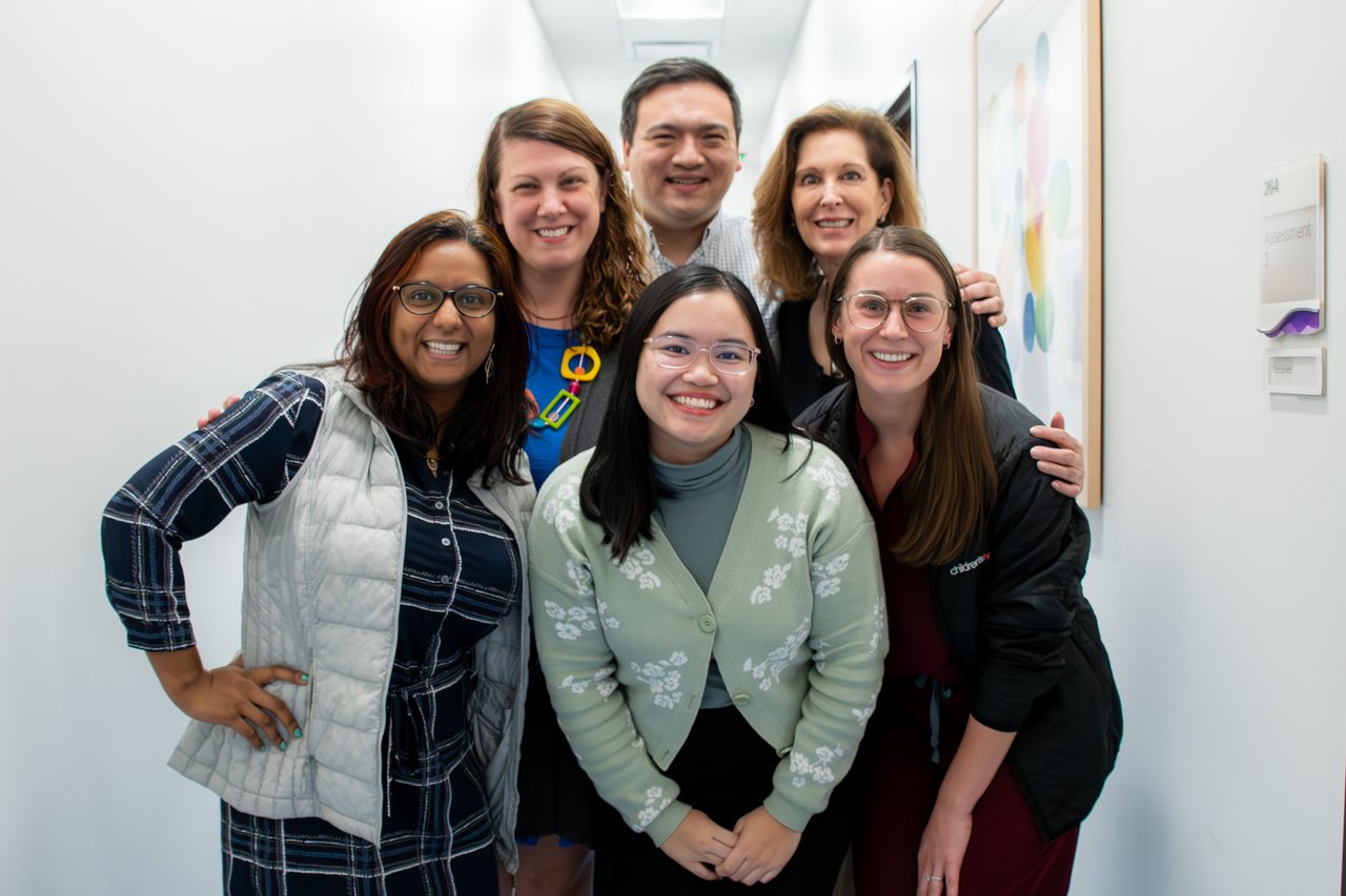 Group of Neurology residents with teaching faculty