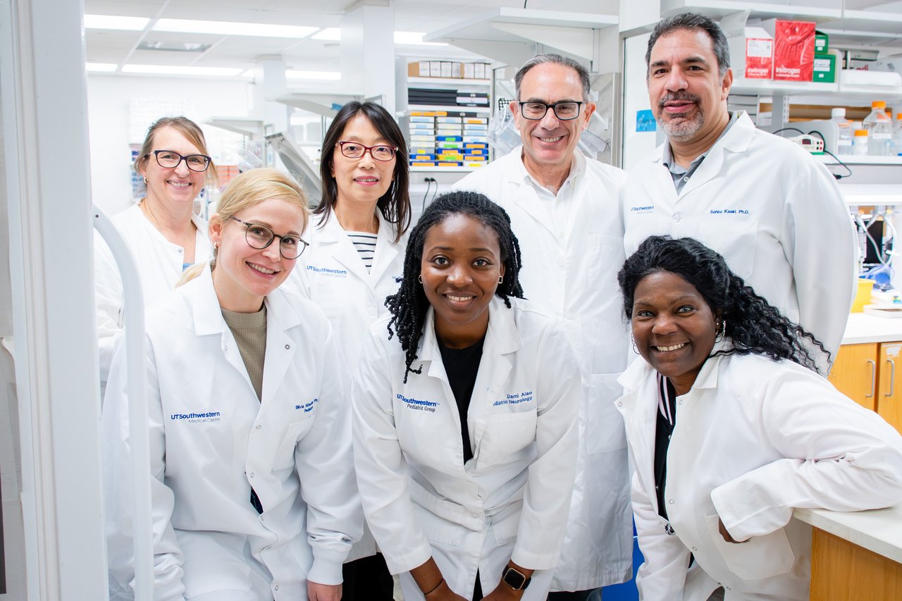 Dr. Minassian with lab team