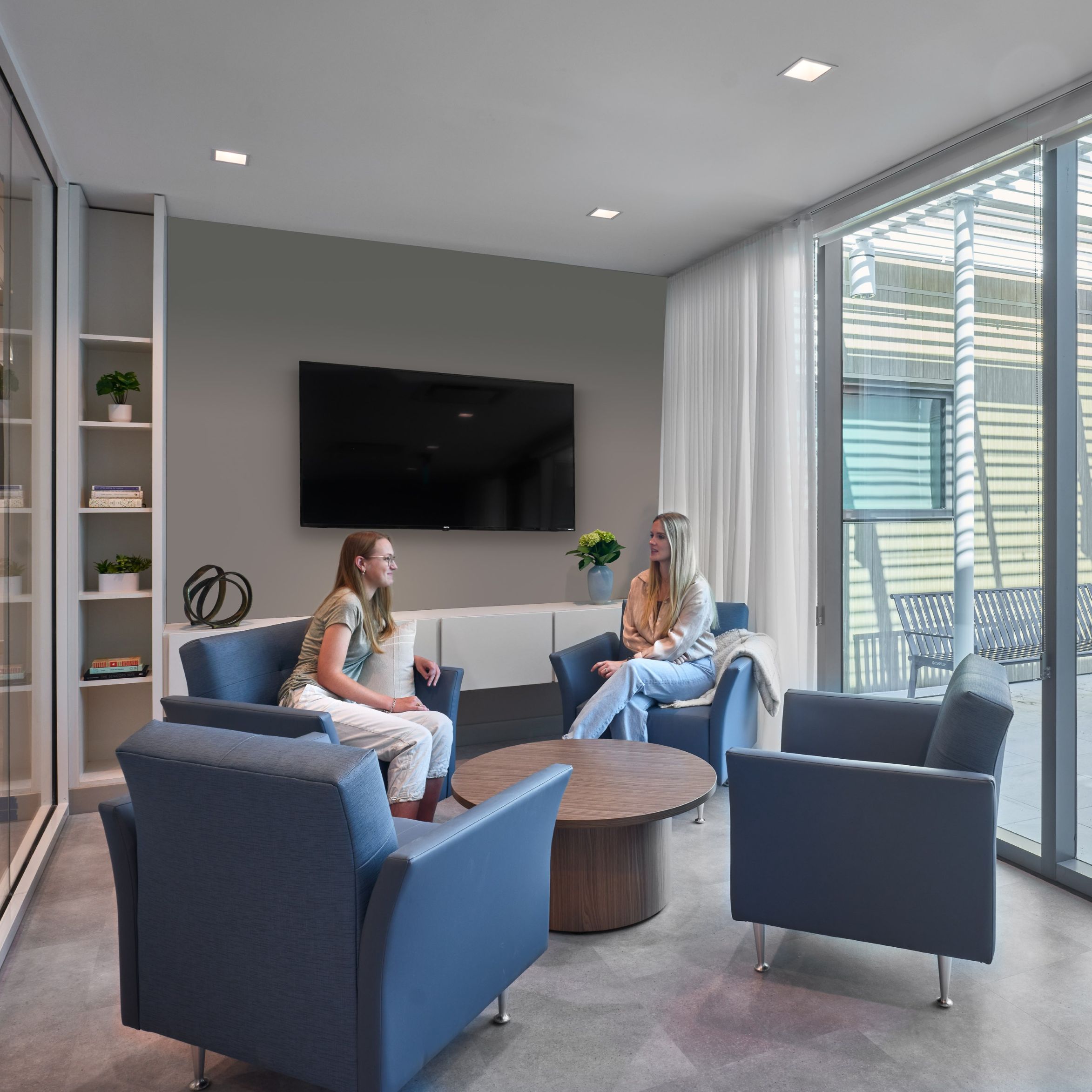 A seating area at the Nexus Recovery Center