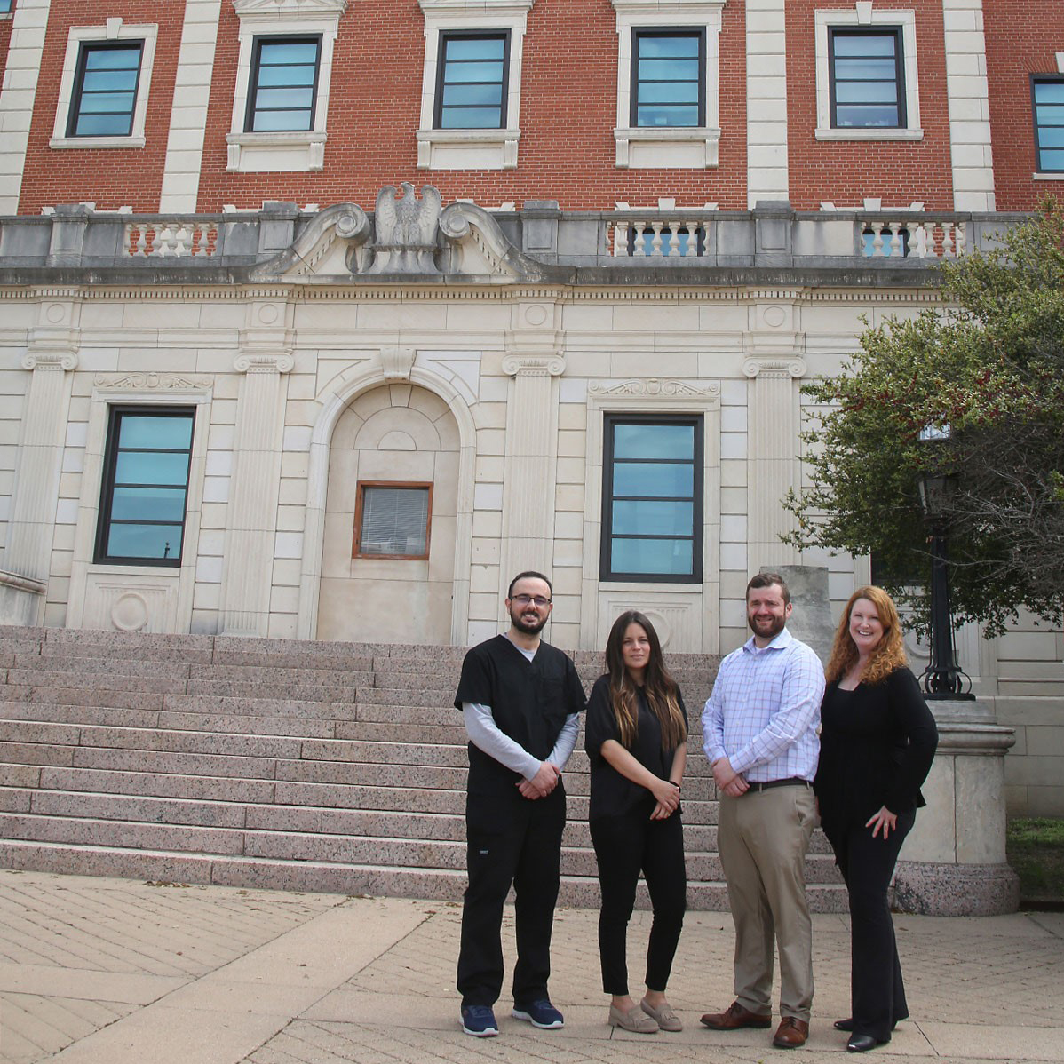 Fellows in front of the VA Medical Center