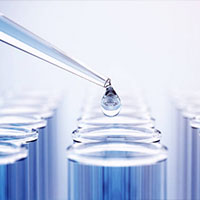 Pipette dispensing liquid into tubes