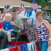 The Lea Club prepared a float for Bowies