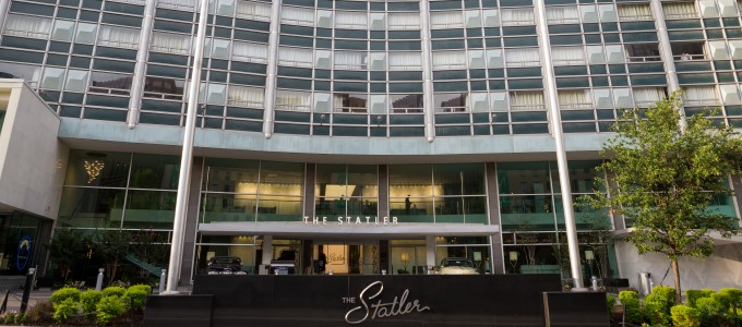 Entrance to the Statler Hotel