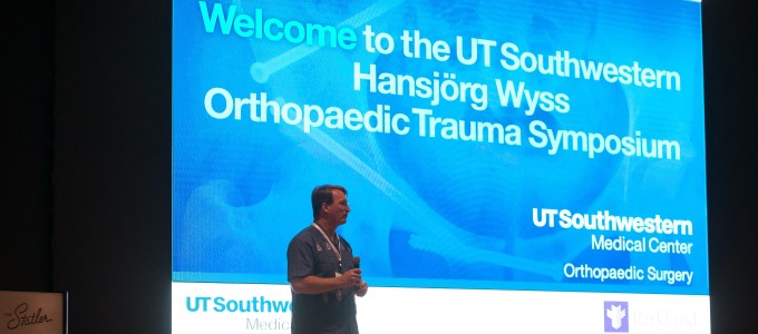 Dr. Adam Starr gives the symposium introduction
