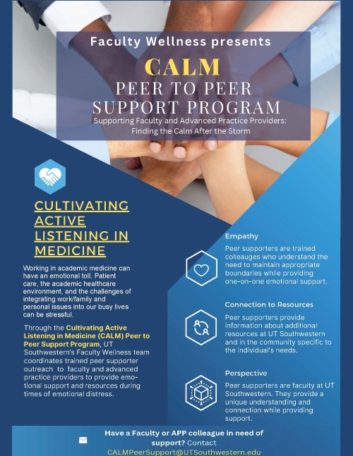CALM Peer to Peer Support Flyer