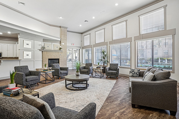 Interior Entertainment Space of Community Clubhouse