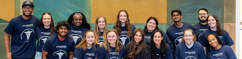 A group of medical students taking a photo