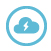 Blue cloud icon