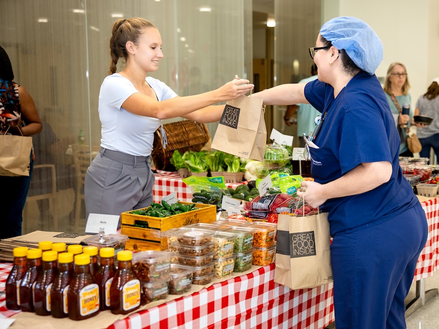 photo of Heart Month 2026 farmers market table 