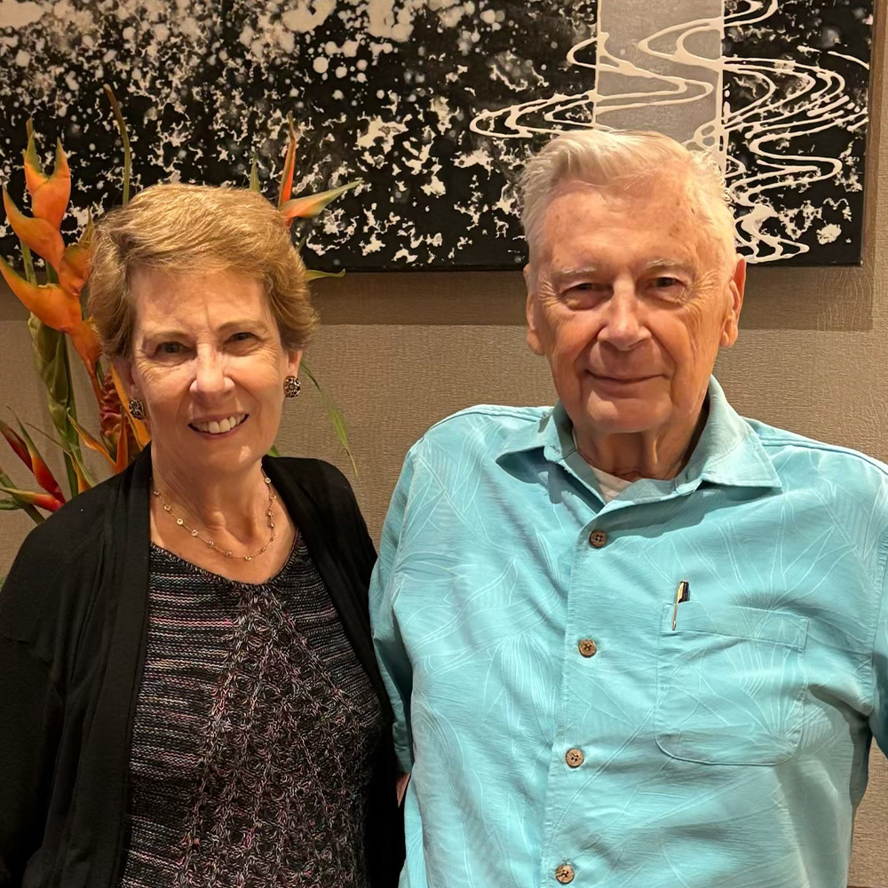 Eleanor Bergeron and her husband Walter