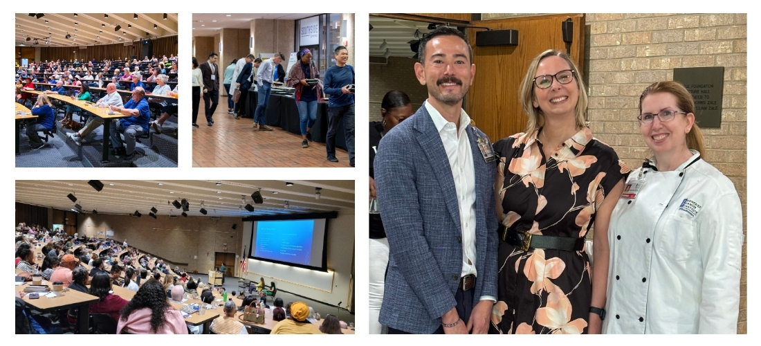 collage of the events during the Distinguished Awards presentaion